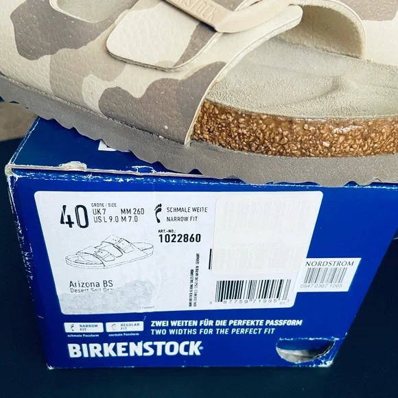 BIRKENSTOCK Arizona Camo Slide Sandal 39,40 - Picture 7 of 10